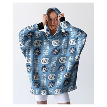 Pegasus North Carolina Tar Heels 54" x 72" Homefield Repeat Logo Wearable Hoodie Blanket