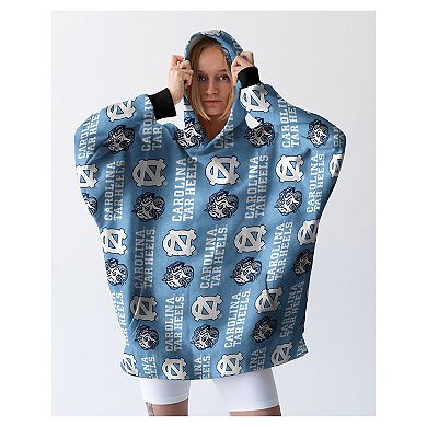 Pegasus North Carolina Tar Heels 54" x 72" Homefield Repeat Logo Wearable Hoodie Blanket
