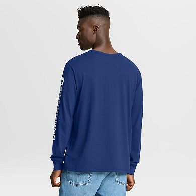 Men's Fanatics Blue Toronto Maple Leafs Goal Crease Legacy Long Sleeve T-Shirt