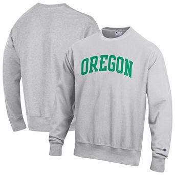 Men's Champion Gray Oregon Ducks Reverse Weave Fleece Sweatshirt