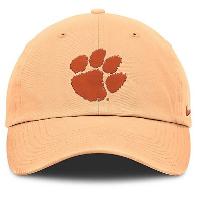 Men's Nike Light Orange Clemson Tigers Club Campus Adjustable Hat