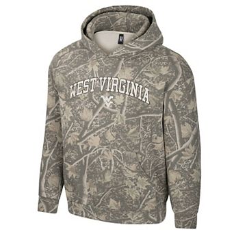 Men's Uscape Apparel Camo West Virginia Mountaineers Back Bay Fleece Hoodie