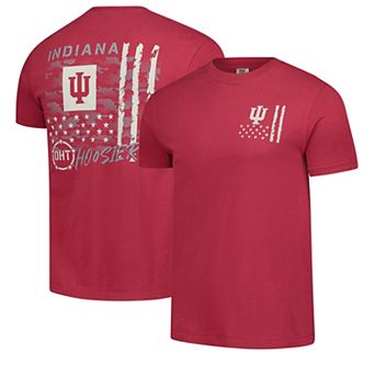 Men's Crimson Indiana Hoosiers Comfort Colors OHT Camo Overlay T-Shirt