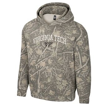 Men's Uscape Apparel Camo Virginia Tech Hokies Back Bay Fleece Hoodie
