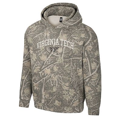 Men's Uscape Apparel Camo Virginia Tech Hokies Back Bay Fleece Hoodie