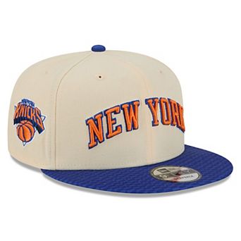 Men's New Era Cream/Blue New York Knicks 2025/26 City Edition 9FIFTY Snapback Hat