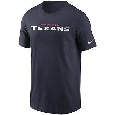 Men's Nike Navy Houston Texans Team Wordmark T-Shirt