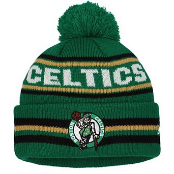Youth New Era Kelly Green Boston Celtics Classic Cuffed Knit Hat with Pom