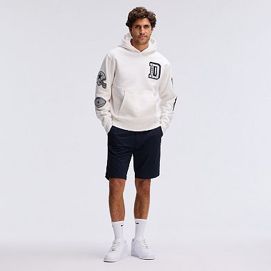 Fanatics Oatmeal Dallas Cowboys IconicFleece Letterman Hoodie