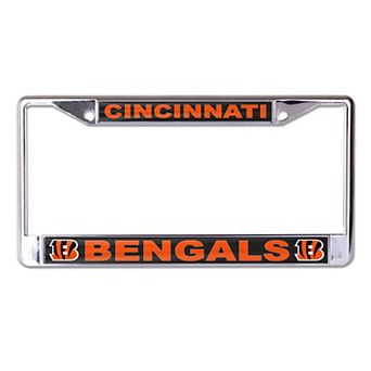 WinCraft Cincinnati Bengals Team Logo S/L Metal License Plate Frame