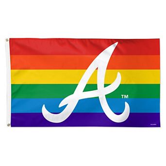 WinCraft Atlanta Braves 3' x 5' Single-Sided Deluxe Team Pride Flag