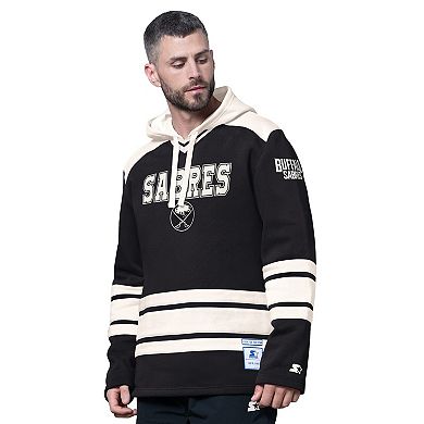 Men's Starter Black Buffalo Sabres Slapshot Fashion Hoodie
