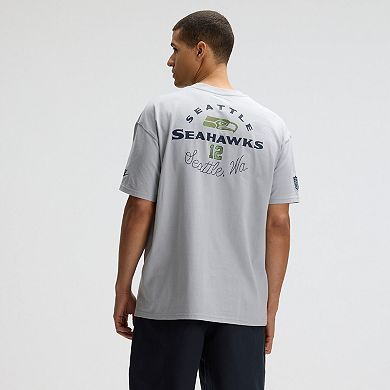 Men's Nike Wolf Gray Seattle Seahawks 2025 Rivalries Collection Essential Max90 T-Shirt