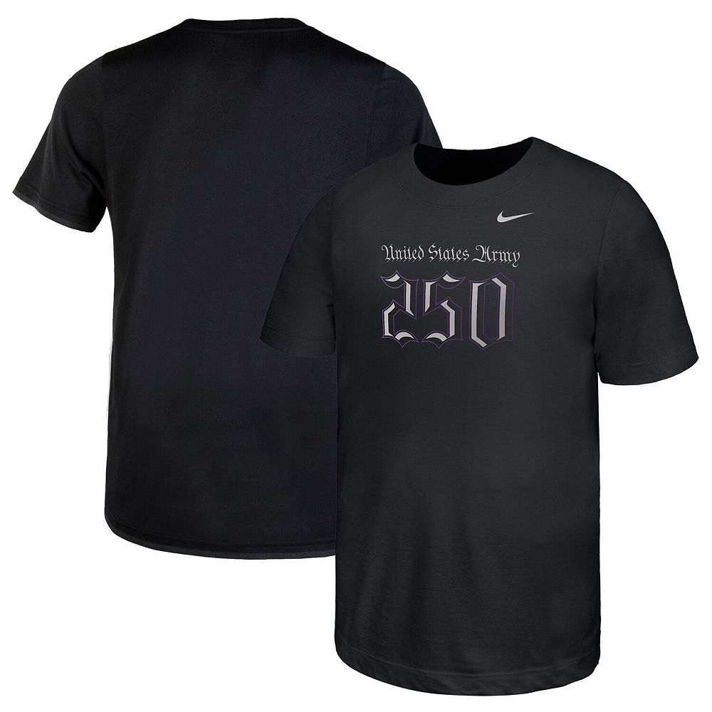 Youth Nike Black Army Black Knights Army 250 Collection T-Shirt