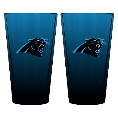 The Memory Company Carolina Panthers Two-Pack 16oz. Ombre Pint Glass Set