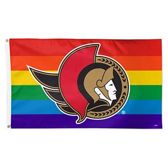 WinCraft Ottawa Senators 3' x 5' Single-Sided Deluxe Team Pride Flag