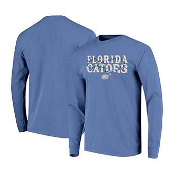 Women's Image One Royal Florida Gators String Lights Comfort Color Long Sleeve T-Shirt