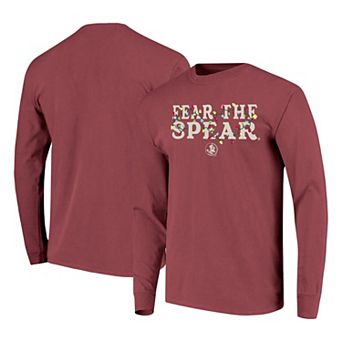 Women's Image One Maroon Florida State Seminoles String Lights Comfort Color Long Sleeve T-Shirt