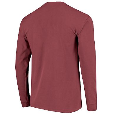 Women's Image One Maroon Florida State Seminoles String Lights Comfort Color Long Sleeve T-Shirt