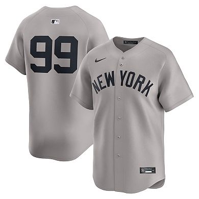 Men's Nike Aaron Judge Gray New York Yankees Road Limited Jersey