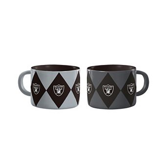 Logo Brands Las Vegas Raiders Two-Pack Diamond Mug Set