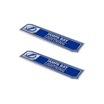 Logo Brands Tampa Bay Lightning 2-Pack Embossed Truck Emblem Set