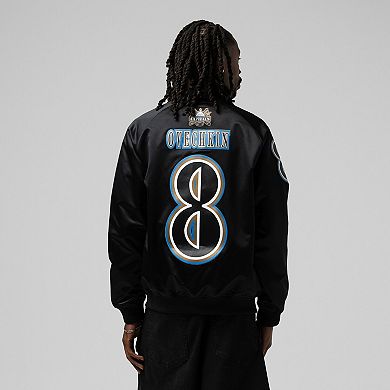 Unisex Mitchell & Ness Alexander Ovechkin Black Washington Capitals Maxxed Out Full-Zip Satin Jacket