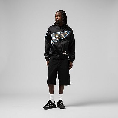 Unisex Mitchell & Ness Alexander Ovechkin Black Washington Capitals Maxxed Out Full-Zip Satin Jacket