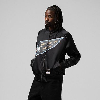 Unisex Mitchell & Ness Alexander Ovechkin Black Washington Capitals Maxxed Out Full-Zip Satin Jacket