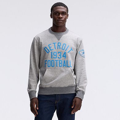 Fanatics Heather Gray Detroit Lions IconicFleece Pocket Sweatshirt