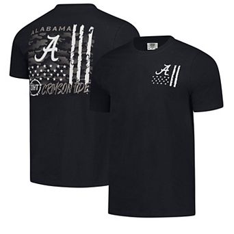 Men's Black Alabama Crimson Tide Comfort Colors OHT Camo Overlay T-Shirt