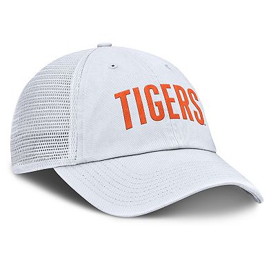 Men's Nike White Clemson Tigers Club Campus Trucker Adjustable Hat