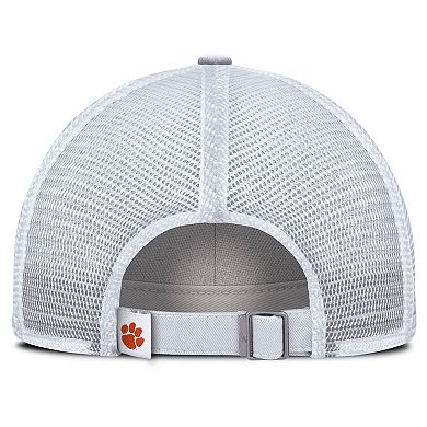 Men's Nike White Clemson Tigers Club Campus Trucker Adjustable Hat