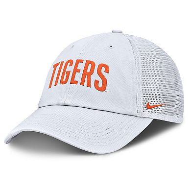 Men's Nike White Clemson Tigers Club Campus Trucker Adjustable Hat