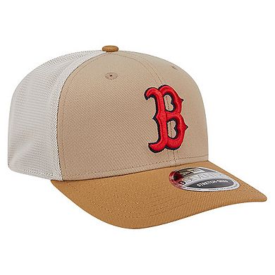 Men's New Era Stone Boston Red Sox 9SEVENTY Trucker Adjustable Hat