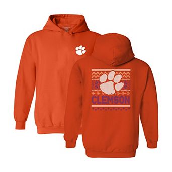 Youth Orange Clemson Tigers Classic Holiday Sweater Hoodie