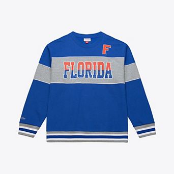 Men's Mitchell & Ness Royal Florida Gators Fleece Sweatshirt