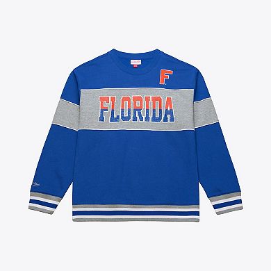 Men's Mitchell & Ness Royal Florida Gators Fleece Sweatshirt