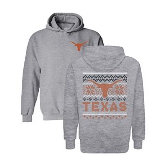 Youth Gray Texas Longhorns Classic Holiday Sweater Hoodie