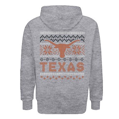 Youth Gray Texas Longhorns Classic Holiday Sweater Hoodie