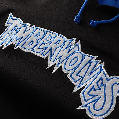 Men's Mitchell & Ness Black Minnesota Timberwolves Hardwood Classics Big & Tall Hoodie
