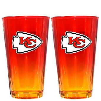 The Memory Company Kansas City Chiefs Two-Pack 16oz. Ombre Pint Glass Set