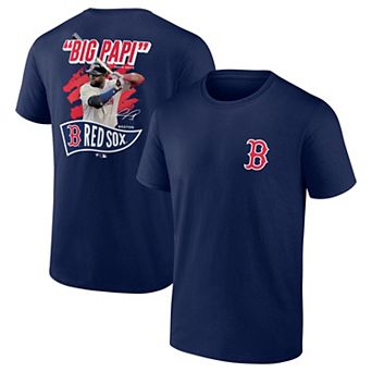 Men's Fanatics David Ortiz Navy Boston Red Sox Retired Player Nickname Name & Number T-Shirt