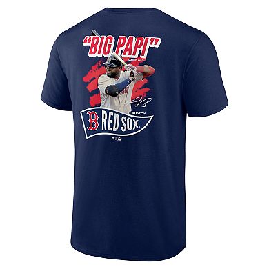 Men's Fanatics David Ortiz Navy Boston Red Sox Retired Player Nickname Name & Number T-Shirt