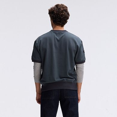 Fanatics Charcoal Baltimore Ravens IconicFleece Short Sleeve Sweatshirt