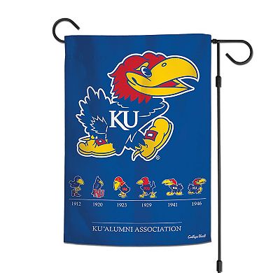 WinCraft Kansas Jayhawks 12'' x 18'' Double-Sided College Vault Team Garden Flag