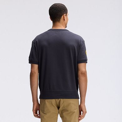 Fanatics Black Green Bay Packers IconicFleece Short Sleeve Sweatshirt