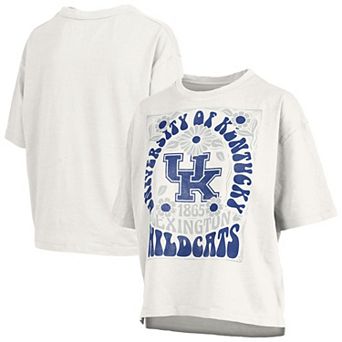 Women's Pressbox White Kentucky Wildcats Harmony Oversized Slub T-Shirt
