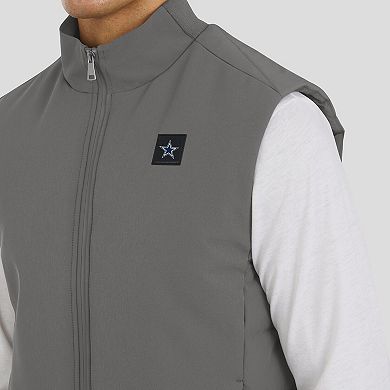 Men's J. Palmer Gray Dallas Cowboys Front Office Full-Zip Vest