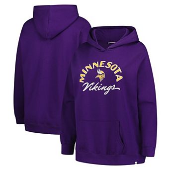Women's '47 Purple Minnesota Vikings Plus Size Whirlwind Naomi Hoodie